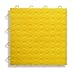BlockTile B0US4430 Garage Flooring Interlocking Tiles Coin Top Pack,  Yellow, 30-Pack