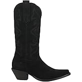 Dingo Womens Out West Embroidered Snip Toe Casual Boots Mid Calf Mid Heel 2-3"