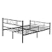 GreenForest Full Size Metal Bed Frame with Stable Metal Slats Headboard/Black