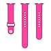 MoKo Apple Watch Band Series 1 Series 2, Soft Silicone Replacement Sports Band for 38mm Apple Watch 2015 & 2016 All Models, Barbie PINK (Not fit 42mm Versions)