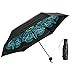 Travel Compact Umbrella Windproof Mini Sun & Rain Umbrella Ultra Light Parasol - Fits Men & Women, Gift Choice(Peacock)