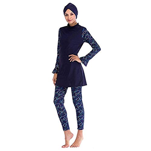 HAOFAN Islamitische Zwemmen Hijab Badmode Bescheiden Badmode Volledige Lengte Actieve Burkini Moslim Badpak - Image 3