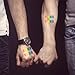 Gay Pride Rainbow Equality Bars Temporary Tattoo Set - LGBTQ Body Art - Gay Pride Accessory Gift - Perfect for Parties, Events, Parades - Set of 2, Size 1.5