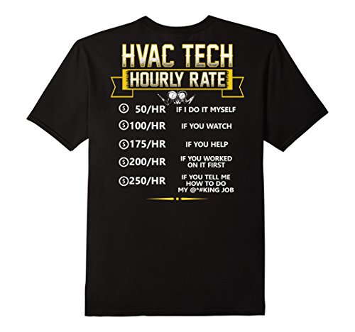 HVAC Tech Hourly Rate Shirt New Version