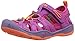 KEEN Big Kid's Moxie Closed Toe Casual Sandal, Purple Wine/Nasturtium, 1 BK (Big Kid's) US