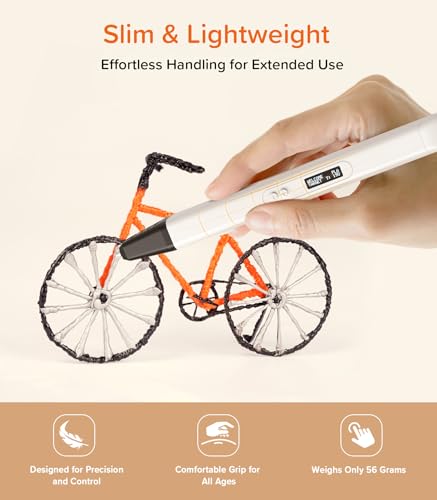 Bulaida 3D Printing Pen with LED Display, 1.75mm 3D Drawing Pen with 10 Colors PLA Filaments, Stencil Template, Charger, Art & Craft Kit, Cool Stuff
