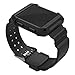 UMTELE Compatible for Ionic Accessory, [Rugged Pro] Resilient Protective Case with Strap Bands Replacement for Ionic Smart Watch, Large, Black/Black