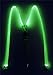 LED Glowing Suspenders Men Suit Costume Light-Up Party Outfit Nightlife Halloween (Green)
