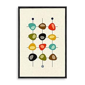 Framed Abstract Colorful Home Artwork for Living Room Bedroom