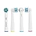 Generic New Replacement Toothbrush Heads for Oral B Cross Action, 4 Pack [4, 8, 12, 20 Packs Available]