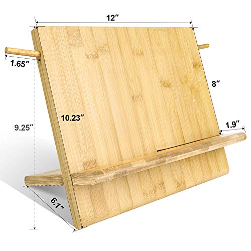 Bamboo Magnetic Knife Block, Magnetic Knife Holder, Knife Rack with Double Side Strong Magnetic for Knife Organize and Storage