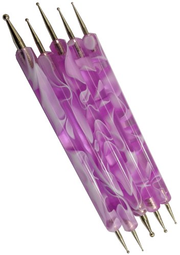 2way Nail Art Dotting Pen, 5pcs