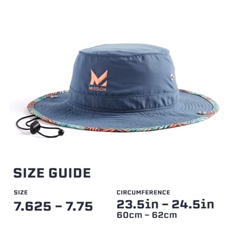 MISSION Cooling Bucket Hat - Unisex Wide-Brim Hat for Men & Women - Lightweight, Foldable & Durable - Cools Up to 2 Hours