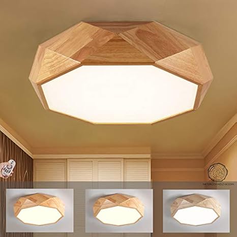 Led Deckenleuchte Nordic Modern Holz Deckenlampe Dimmbar Mit Fernbedienung F55cm Runde Deckenbeleuchtung Fur Wohnzimmer Schlafzimmer Esszimmer Buro Kinderzimmer Leuchte Decke Licht Holzlampe 36w Amazon De Beleuchtung