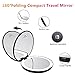 KEDSUM LED Lighted Compact Travel Mirror, 1x/10x Magnification Lighted Makeup Mirror, Hand Held Folding Magnifying Mirror with Lights, Large 5