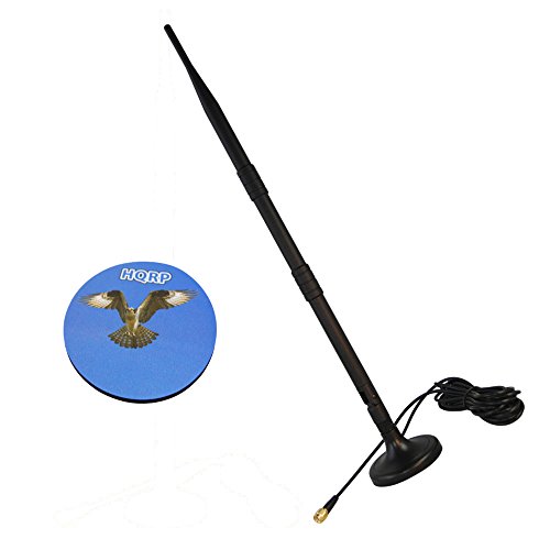 HQRP KIT: WIFI Booster Wireless Antenna plus RP-SMA Male to Female RG174 Antenna Socket Base for D-Link Antenna DWL-7100AP / WDA-1320 / DWL-AG530 / DWL-G820 / DWL-G800AP / DWL-G700AP + HQRP Coaster