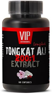 Natural libido Supplement - TONGKAT ALI Extract 200 to 1 - Tongkat ali - 1 Bottle 60 Capsules