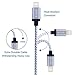 Xcords 3pcs 6ft Nylon Braided Charging Cable Data & Sync Cord 8-Pin Lightning to USB Cable Charger for iPhone7/7Plus/6/6s/6 plus/6s plus, iPhone 5/5s/5c,iPad, iPod Nano 7,iPod 5