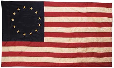 Primitive American 13 Star Betsy Ross Flag 3 ft x 5 ft Nylon Antique Look Flag