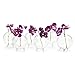 Chive - Small Clear Glass Bud Vase for Short Flowers, Unique Low Sitting Flower Vase, Cute Floral Vase for Home Decor, Weddings, Floral Arrangements, Arranging, Bulk Pack of 6 Vases (Medium)