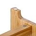 FOREYY Raised Pet Bowls for Cats and Small Dogs, Bamboo Elevated Dog Cat Food and Water Bowls Stand Feeder with 2 Stainless Steel Bowls and Anti Slip Feet (10'' Tall-50 oz Bowl)