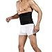 Healthcom Pro Men’s Waist Trimmer Belt Lightweight Elastic Ajustable Sports Belt Breathable Lumbar Lower Back Tranier Support Brace Belt Body Shaper Weight Loss Exercise Belly Belt,Black(Size:XXXL)