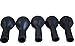UTOPP 50 pcs Black Balloons 12 Inches Ultra Thickness Latex Balloon Pearlized for Halloween Wedding Birthday Bachelorette Theme Party Decoration