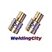 WeldingCity 2-pk MIG Welding Gun Contact Tip Adapter Gas Diffuser 169716/770402 for 100-150A Miller MIGmatic M-series Hobart H-series MIG Guns