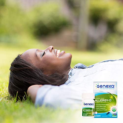 Genexa Allergy-D | Certified Organic & Non-GMO, Physician Formulated, homeopathic | Multi-Symptom Allergy Relief Medicine | 180 Tablets (3 Pack) - Thumbnail 4