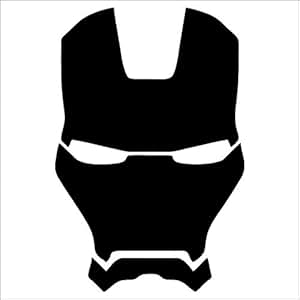 amazoncom iron man vinyl decal sticker black 4