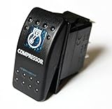Bandc Blue Compressor Rocker Switch ARB Lightforce Gu Gq 80 Hilux Jeep Nissan Spst On-off