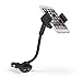 Car Phone Holder, Te-Rich Car Mount Dual USB Charger Cigarette Lighter Holder and 360 Degree Rotation (3.1A, Flexible Gooseneck, Adjustable Non-slip Cradle) for iPhone Samsung Android Smartphones