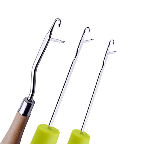 2 BronaGrand+Wooden+Plastic+Crochet+Needle