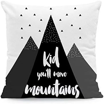 Generic Kissen 45x45cm Kissenbezug Kissenhulle Berge Kids Monochrom Cool Deko Kinderzimmer Baby Amazon De Kuche Haushalt