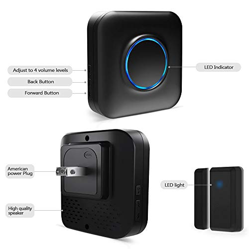 Wireless Door Sensor Chime BITIWEND Alarm Contact Sensor Door Bell For