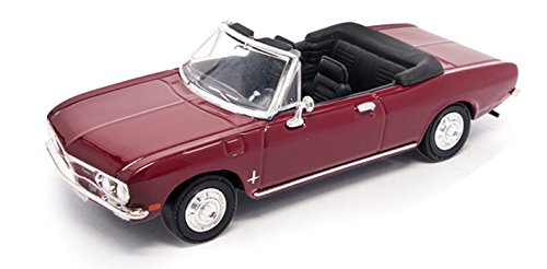 1969 Chevrolet Corvair Monza Convertible, Burgundy - Road Signature 94241 - 1/43 Scale Diecast Model Toy Car