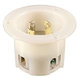 NEMA L14-30 Grounding Locking Flanged Inlet, 30A 125/250V AC, 3 Pole 4 Wire, cUL Listed (1)
