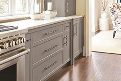 Amerock | Cabinet Pull | Black Chrome/Satin Nickel
