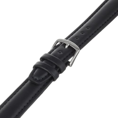 Hadley-Roma Men's MSM881RA-170 17-mm Black Oil-Tan Leather Watch Strap