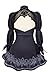 DAZCOS No 2 Type B Cosplay Leotard Dress 2b Costume with Blindfold (Large) Black