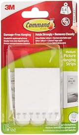 Command Picture Hanging Strips Standard 12 Pairs 24 Strips Holds 5 kg view 10