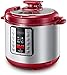 Electric Pressure Cooker ICOOKPOT 9-in-1 Multi- Use Programmable Smart Pressure Cooker, Slow Cooker, Yogurt Maker, Rice Cooker, Steamer, Soup and Warmer, Steam Rack and Recipes, Red
