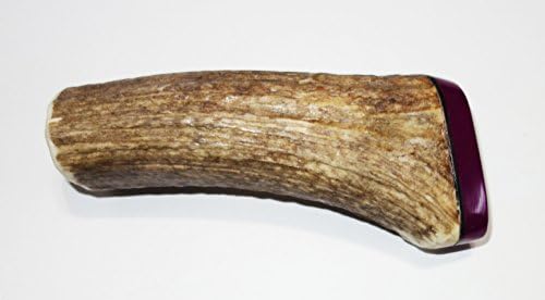 Custom Antler Knife Handle Capped with Sugilite