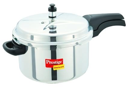 Prestige Deluxe Stainless Steel Cooker, 6.5 Litres
