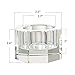 Donoucls Crystal Tealight Holder Candlestick Christmas Decorations for Home Party Dinner Hand-Cut 2.5'' X 1.5'' Clear