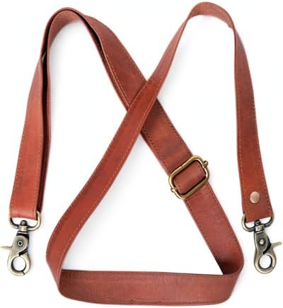 Amazon.com: Adjustable Genuine Leather Shoulder Strap  display picture 3