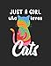 Just A Girl Who Loves Cats: Wide Ruled Composition Notebook Journal by 