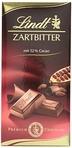 Lindt Schokolade Zartbitter| 10 x 100 g Tafel | Feinschmelzende Zartbitter-Schokolade mit einem 52% Kakaoanteil | Schokoladentafel | Schokoladengeschenk – Bild 3