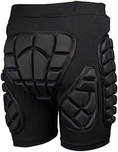 Egoodbest 3D Protective Pads Compressin Shorts Hips Butt Protection