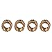 Nrpfell M3 x 3mm Female Thread Brass Knurled Threaded Insert Embedment Nuts 100PCS